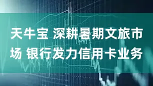 天牛宝 深耕暑期文旅市场 银行发力信用卡业务