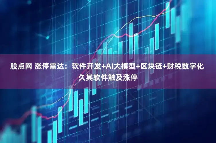 股点网 涨停雷达：软件开发+AI大模型+区块链+财税数字化 久其软件触及涨停