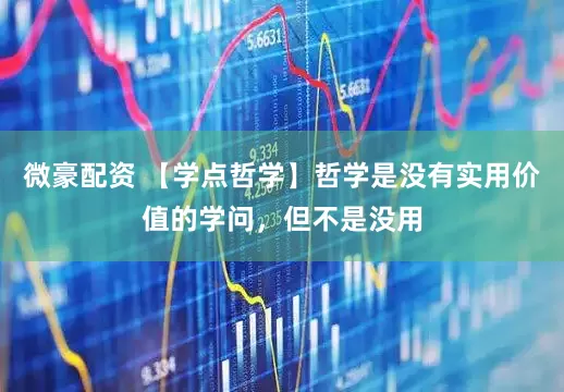 微豪配资 【学点哲学】哲学是没有实用价值的学问，但不是没用