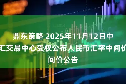 鼎东策略 2025年11月12日中国外汇交易中心受权公布人民币汇率中间价公告